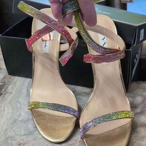 Nina Multicolor Strappy Heels